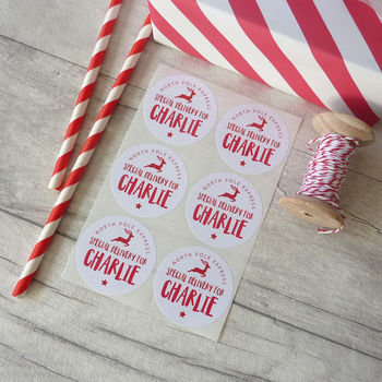 North Pole Personalised Gift Stickers, 4 of 6