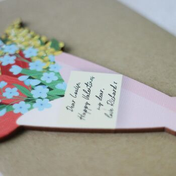 Personalised Wooden Card, Spring Flowers, 4 of 6