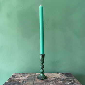 Verdigris Candle Holder, Austen, 8 of 9