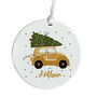 Cute Personalised Christmas And New Year Ceramic Ornament, thumbnail 5 of 5