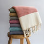 Personalised Cotton Throw, 2nd Wedding Anniversary Gift, thumbnail 2 of 12