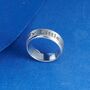 Silver 8 Mm Personalised Band Ring For Men And Women, Thick Silver Ring, thumbnail 5 of 11