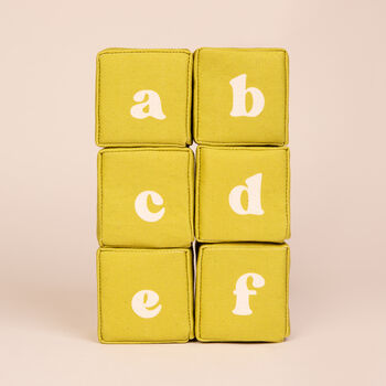 Sensory Baby Alphabet Blocks With Personalised Option, 11 of 12