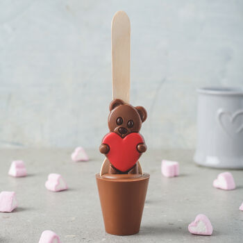 Valentine's Day Teddy Hot Chocolate Spoon, 2 of 3