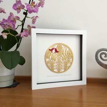 Personalised Golden Anniversary Paper Cut Collage, 2 of 7