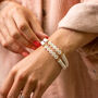 Bride White Heishi Bracelet, thumbnail 9 of 9