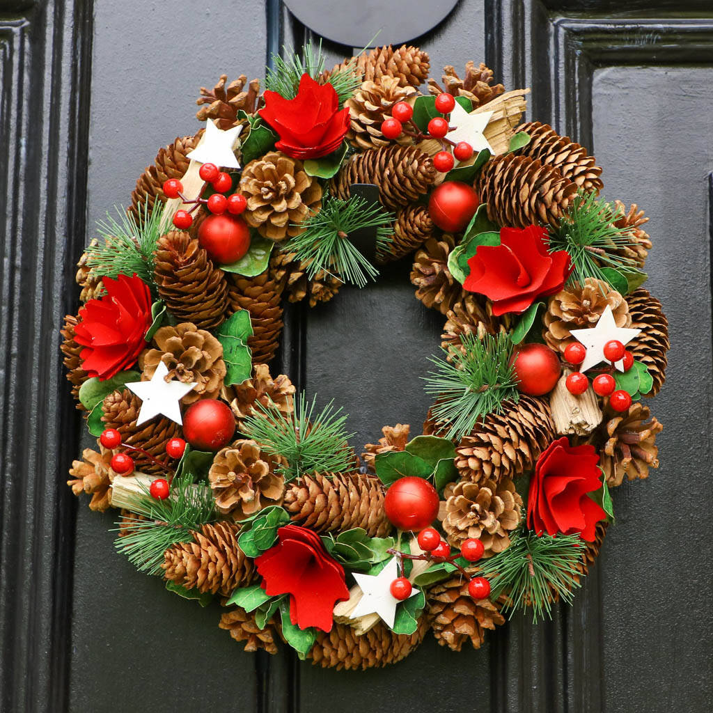 Winter Roses Luxury Christmas Wreath, 1 of 7