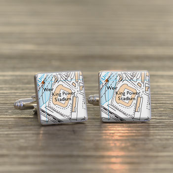 Favourite Place Football Stadium Map Cufflinks For Dad, 11 of 12
