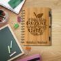 Personalised Eco Bamboo Teacher Notebook, thumbnail 1 of 6