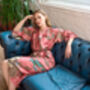 Luxury Pink Silk Blend Kimono Robe, thumbnail 9 of 9