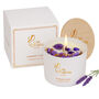 Luxury Lavender Soy Candle With Amethyst Crystals Travel Size, thumbnail 1 of 10