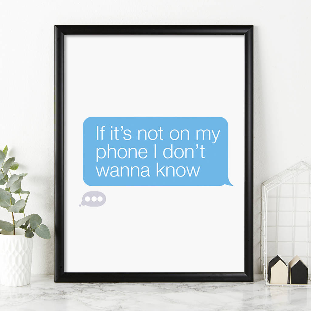 Personalised Text Message Print By That's Nice That ...