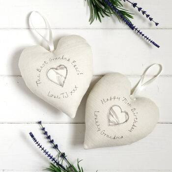 Personalised 80th Birthday Hanging Heart Gift For Her, 11 of 12