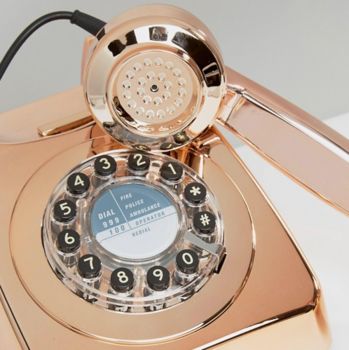 Retro 746 Copper Metallic Telephone, 2 of 5