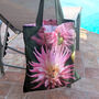 Pink Cactus Dahlia Tote Bag, thumbnail 5 of 5