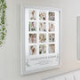Personalised Botanical White Multi Photo Frame Wedding Gift, thumbnail 5 of 6