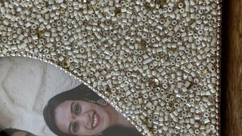 Indian Wood Picture Frame, Hand Painted Photo Frame, 3 of 12