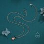 Sterling Silver Tiny Stag Beetle Pendant Necklace, thumbnail 4 of 12