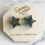 Colour Pop Confetti Star Stud Earrings, thumbnail 4 of 8