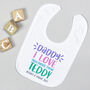 Personalised Daddy I Love You Bodysuit, thumbnail 8 of 9