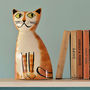 Handmade Ceramic Ginger Cat Money Bank, thumbnail 2 of 3