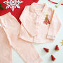 Liberty Of London Christmas Tree Children's Classic Pyjamas Pink, thumbnail 2 of 8