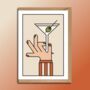 Martini Cocktail Greeting Card, thumbnail 1 of 2