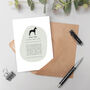 Funny Great Dane Silhouette Dog Card, thumbnail 1 of 6
