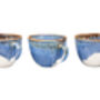 Blue Set Of Two Porcelain Tea Cup With Saucer, thumbnail 9 of 11
