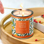 Personalised For My Friend Candle In A Tin, thumbnail 1 of 2