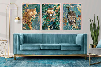 Custom Set Of Three Jungle Tropical Animal Art Prints, 12 of 12