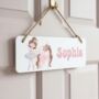 Personalised Ballerina And Pony Door Sign, Kids Bedroom Decor, thumbnail 1 of 2