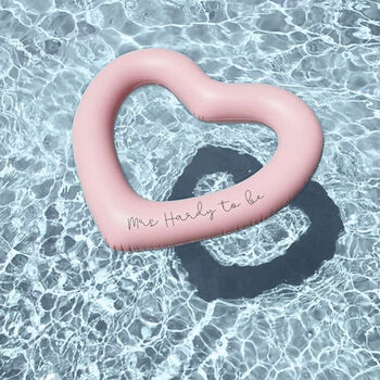 Personalised Pink Heart Pool Float, 5 of 8