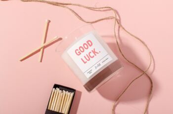 Good Luck Candle Gift Set Best Of Luck Gifts, 3 of 6