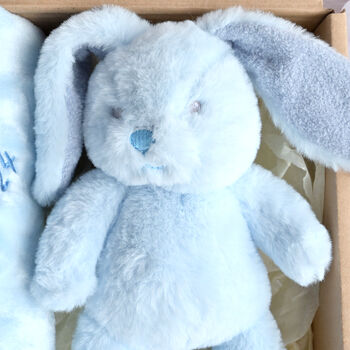 Bunny And Blanket Snuggle Gift Set For Boys, 3 of 5