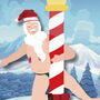 Singing And Sliding Animated Santa! Funny Christmas Card 'From The North Pole', thumbnail 7 of 12