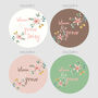 Children's Floral Bloom And Grow Name Cushion, thumbnail 2 of 4