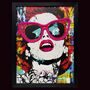 Pop Art Framed Neon Wall Art 12x16”, thumbnail 2 of 2