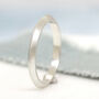 Thin Band Ring. Sterling Silver Stackable Carved Ring, thumbnail 6 of 8