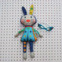 Superhero Easter Bunny Personalised Doll Sewing Kit, thumbnail 6 of 8