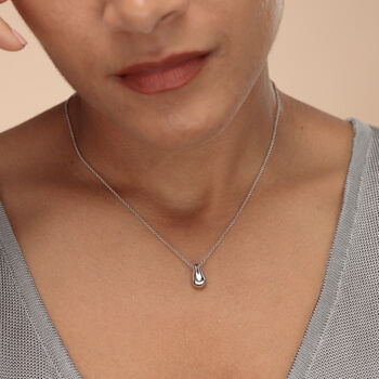 Teardrop Necklace With Slider Clasp, 2 of 7