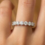 Round Cubic Zirconia Ring For Women In Sterling Silver, thumbnail 1 of 3