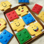 Hand Iced Lego Cookie Letterbox Gift, thumbnail 3 of 4