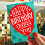 Red Balloon Happy Birthday Card, thumbnail 2 of 4