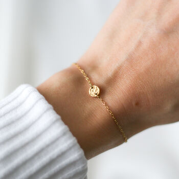 I Carry You With Me Bracelet – Memorial Jewellery, Sentimental Gift For Her, Adjustable Gold Bracelet, 5 of 6