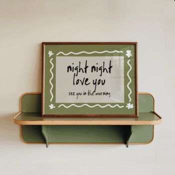 Night Night Love You Nursery Print, 3 of 6