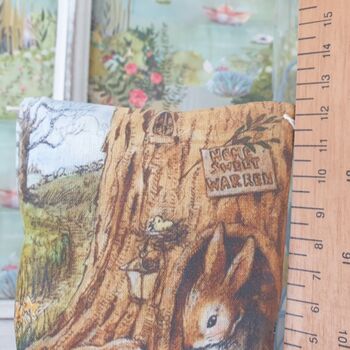 Lavender Sachet Gift Decoration With Vintage Style Bunny Print, 2 of 5