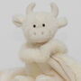 Highland Cream Cow Baby Toy Soother Comforter, Boxed, thumbnail 6 of 8
