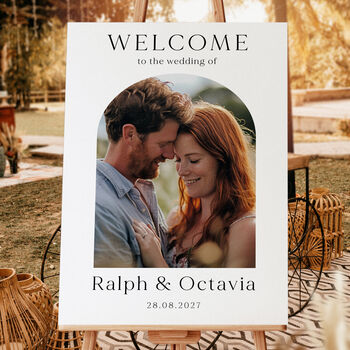Photo Wedding Welcome Sign Arch Design, 2 of 4