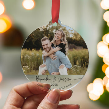 First Christmas Together Photo Ornament 2025 Couple, 7 of 8